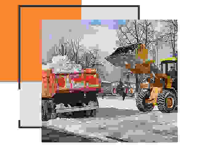 Вывоз снега в Баксане